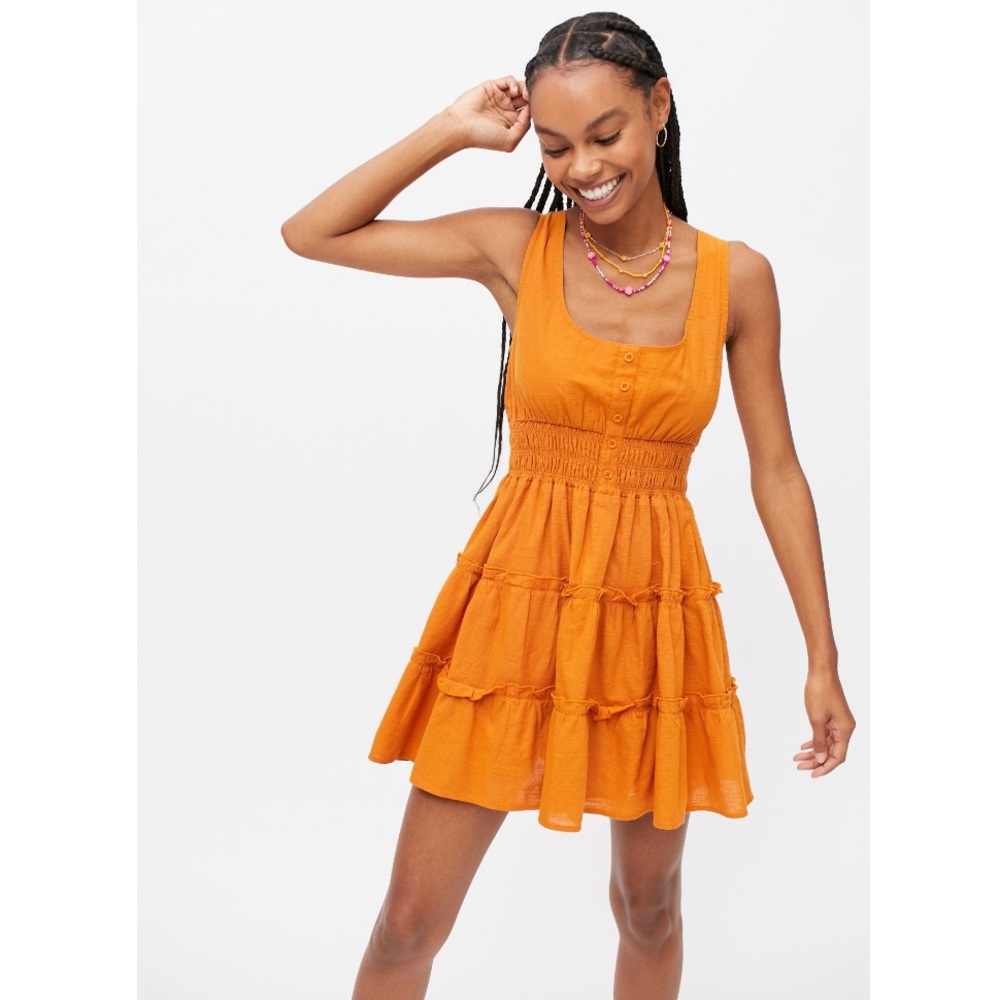 UO Hailey Tiered Mini Dress